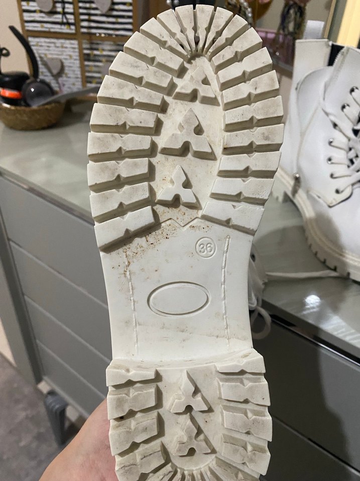 Beyaz Kadın Günlük Botlar - Görsel 3