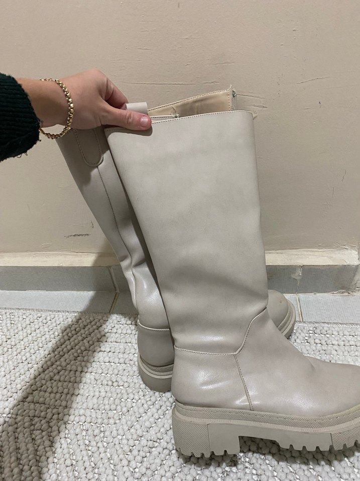 Bej Deri Kadın Bot - Görsel 2