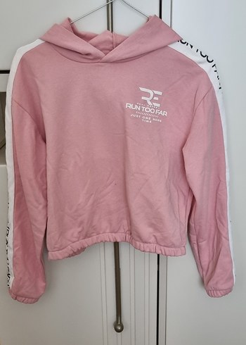 Pembe Kapüşonlu Kız Çocuk Eşofman