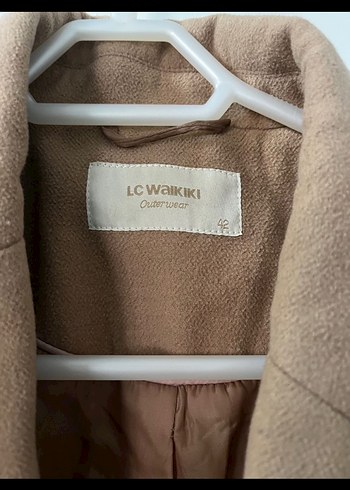 Bej Süet Midi Kadın Kaban - Görsel 3