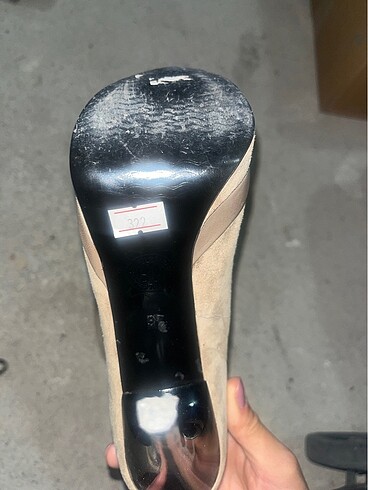 Süet burnu açık platform ayakkabı - Görsel 3