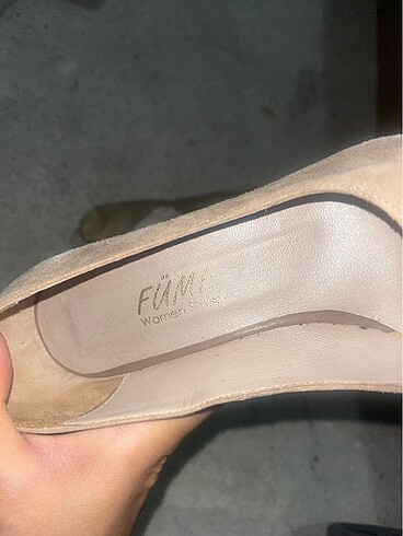 Süet burnu açık platform ayakkabı - Görsel 4