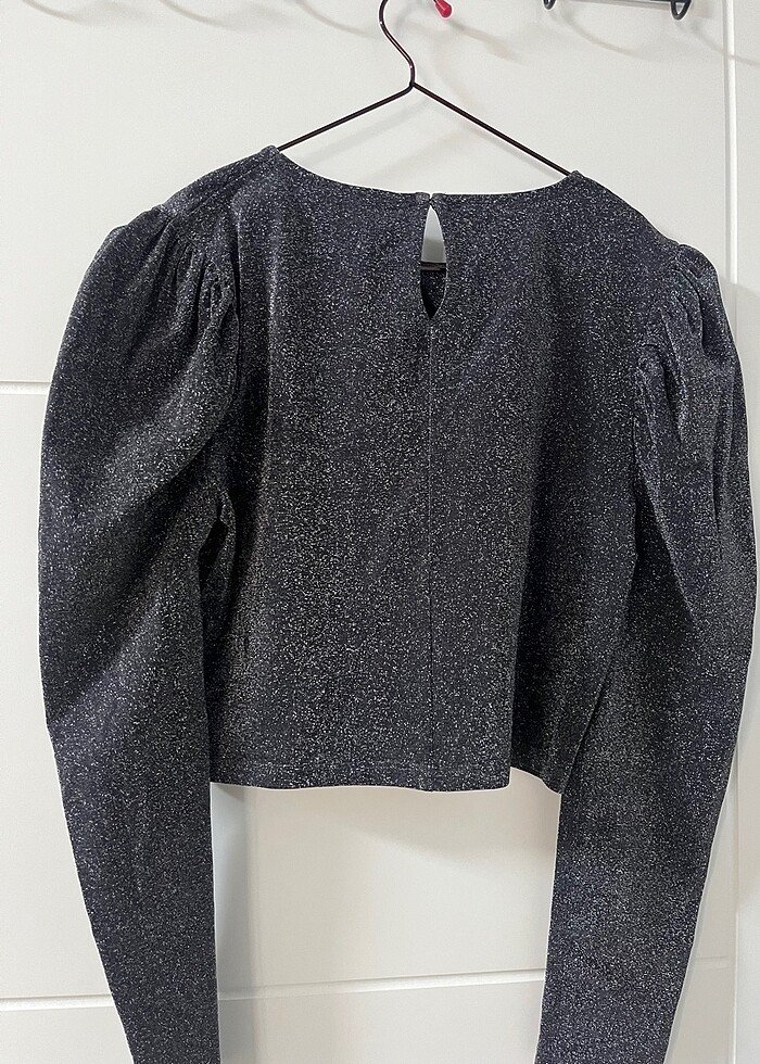 Simli kısa üst - Görsel 4