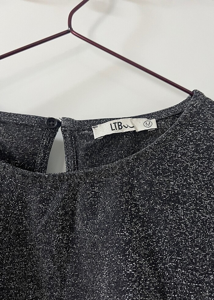 Simli kısa üst - Görsel 2