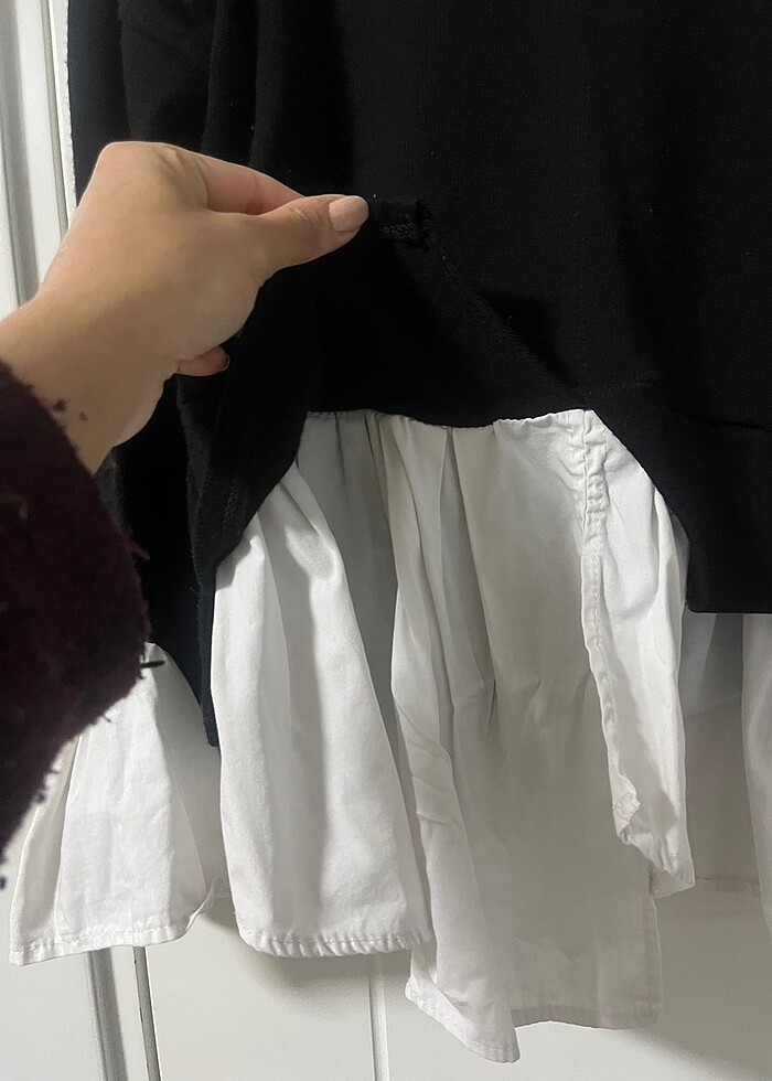 Gömlek detaylı kazak - Görsel 2