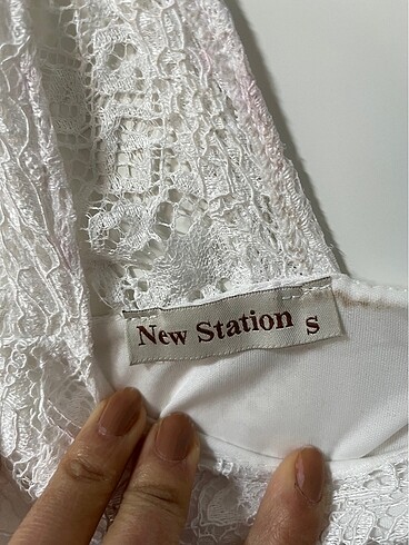 Nikah,dış çekim elbisesi beyaz dantelli - Görsel 5