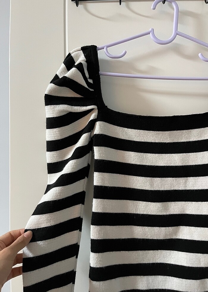 Karpuz koy çizgili mini üst - Görsel 2