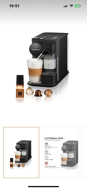Beden Nespresso kapsül kahve makinesi