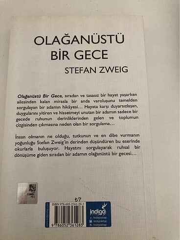  Stefan Zweig - Olağanüstü Bir Gece