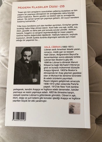 Halil Cibran - Ermiş Modern Klasikler Dizisi 28 - Görsel 2