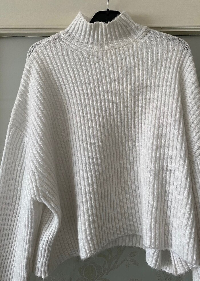 BEYAZ KOTON KAZAK - Görsel 2