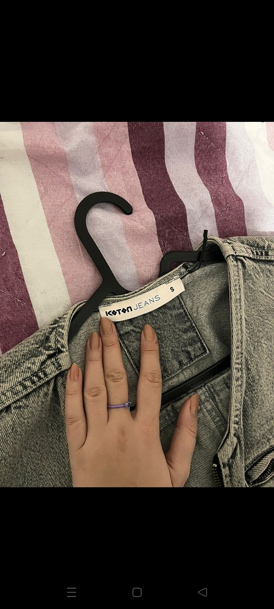 Gri erkek Denim Yelek - Görsel 2