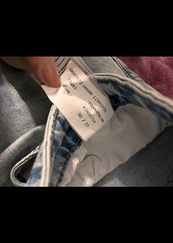 Mavi jeans  Düğmeli Geniş Kesim - Görsel 3