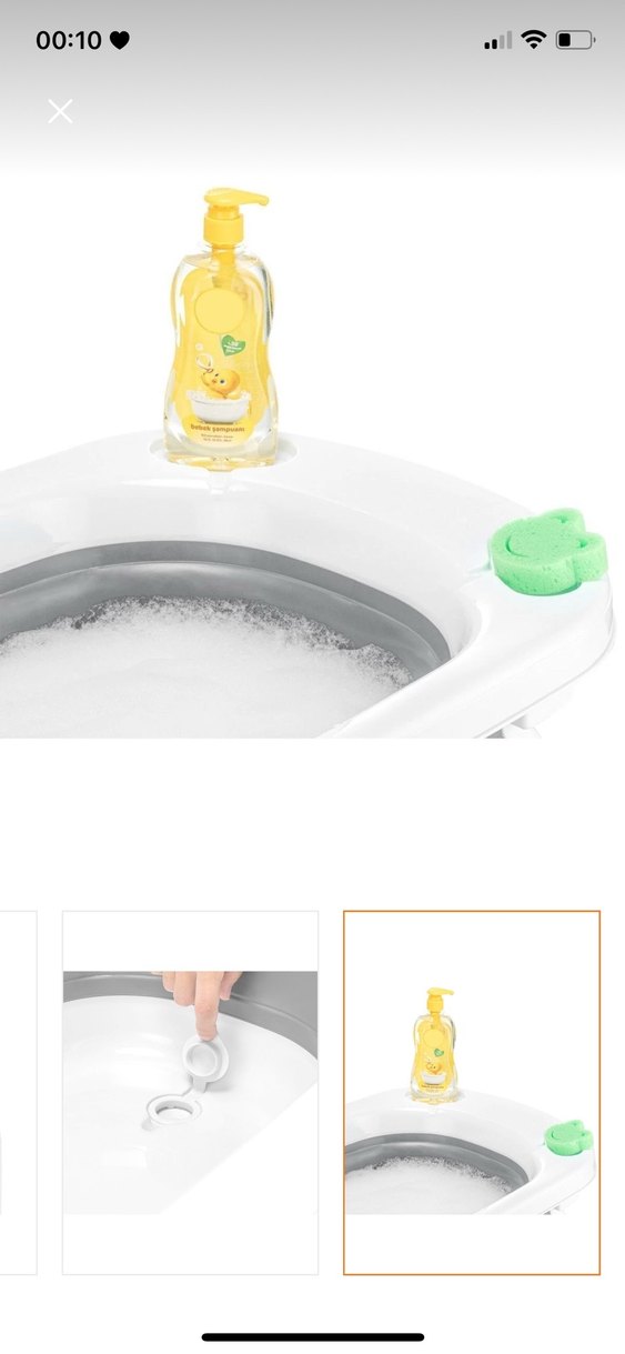 Katlanabilir Bebek Küveti Pratik Tasarım - Görsel 5