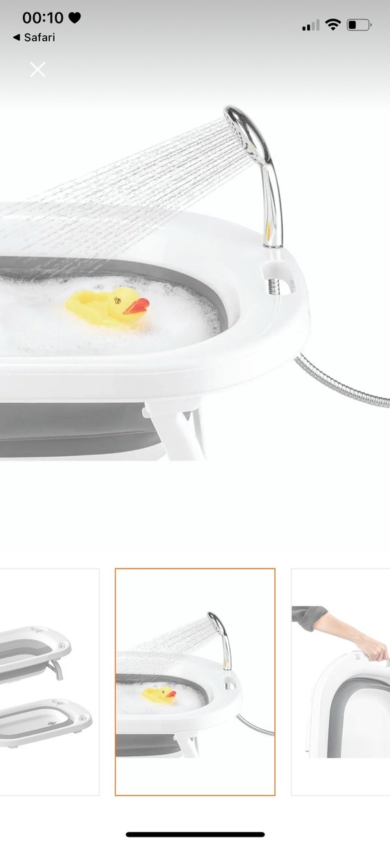 Katlanabilir Bebek Küveti Pratik Tasarım - Görsel 2