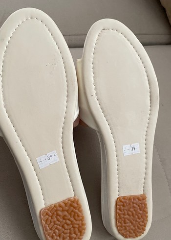 Beyaz İncili Kadın Düğün Terliği - Görsel 3