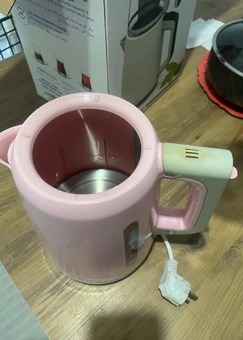 Pastel Pembe Karaca Çay Makinesi - Görsel 8