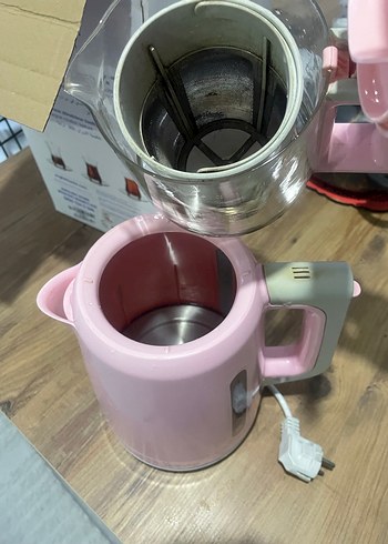 Pastel Pembe Karaca Çay Makinesi - Görsel 7