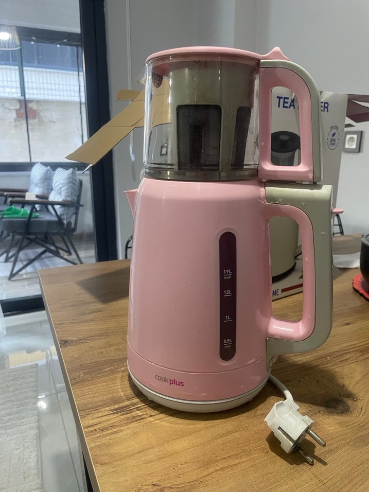 Pastel Pembe Karaca Çay Makinesi - Görsel 2