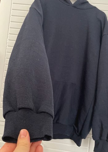 Lacivert kapşonlu sweet - Görsel 2