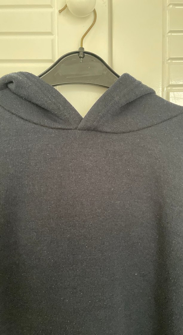 Lacivert kapşonlu sweet - Görsel 4