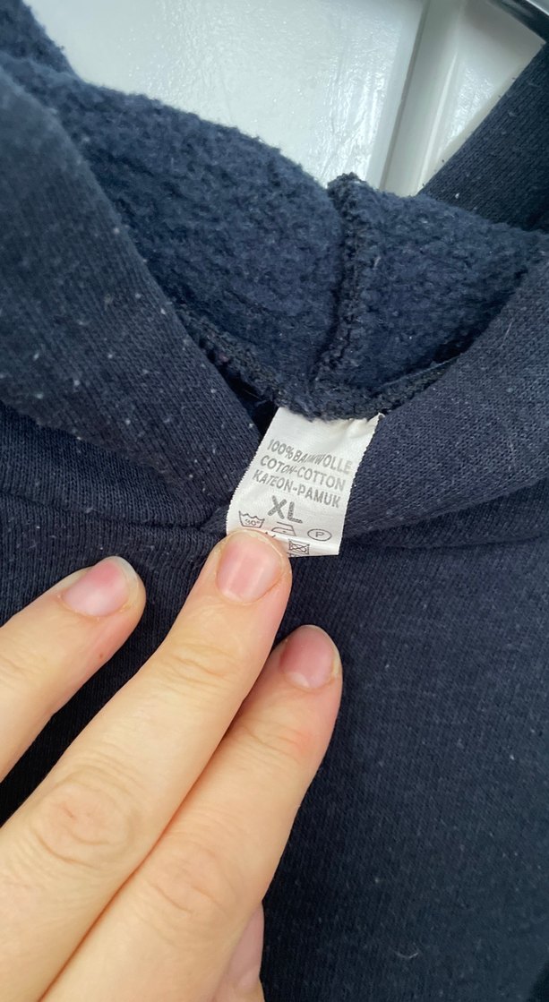 Lacivert kapşonlu sweet - Görsel 5