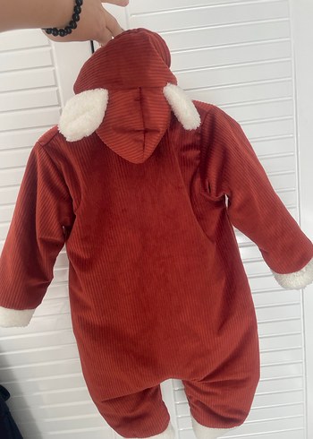 Kahverengi Kürklü Bebek Tulumu - Görsel 2