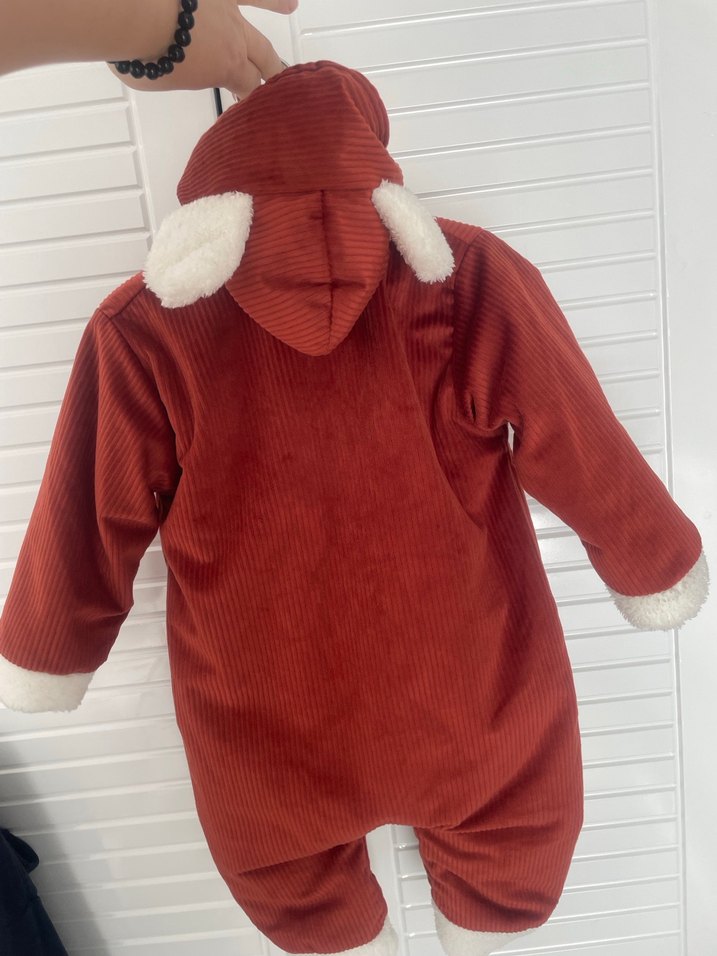 Kahverengi Kürklü Bebek Tulumu - Görsel 2