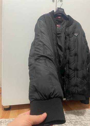 Siyah Fermuarlı Erkek Mont - Görsel 6