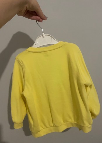 Sarı Düğmeli Uzun Kollu Hırka - Görsel 3