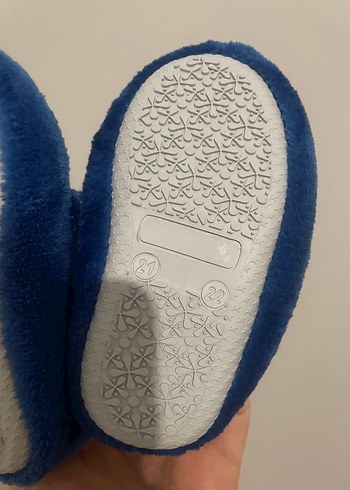 Çocuk Mavi Polar Ev Terliği - Görsel 6