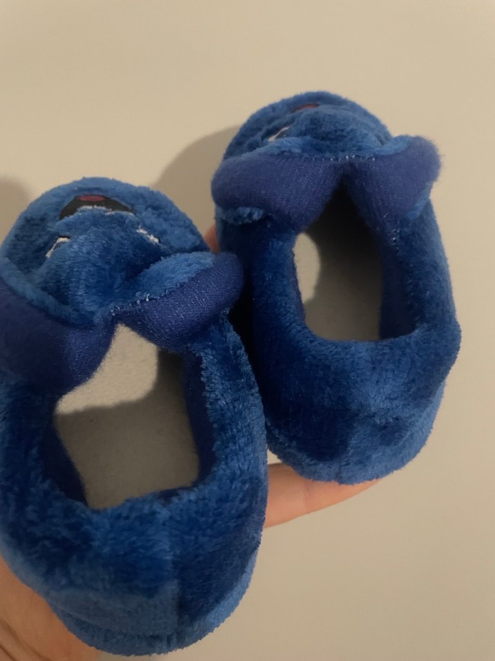 Çocuk Mavi Polar Ev Terliği - Görsel 4