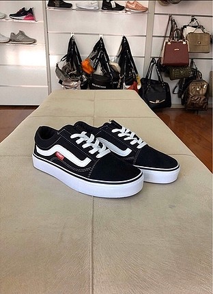 Vans Vans siyah bayan spor ayakkabı