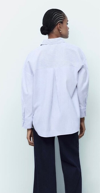 Zara Zara Oxford Kadın Gömlek XS