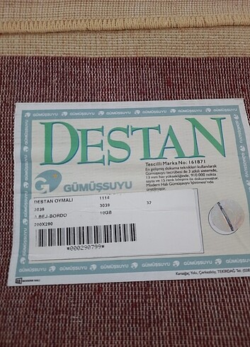  Beden Gümüşsuyu Halı