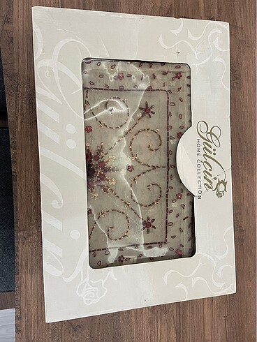 14 parça boncuk işlemeli salon örtü takımı - Görsel 8