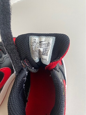 22 Beden Nike çocuk spor ayakkabı