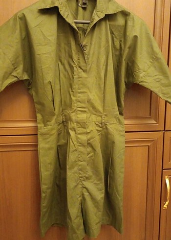 Yeşil renk kısa kollu mango tulum - Görsel 5