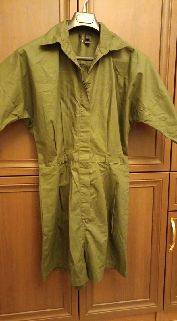 Yeşil renk kısa kollu mango tulum - Görsel 5