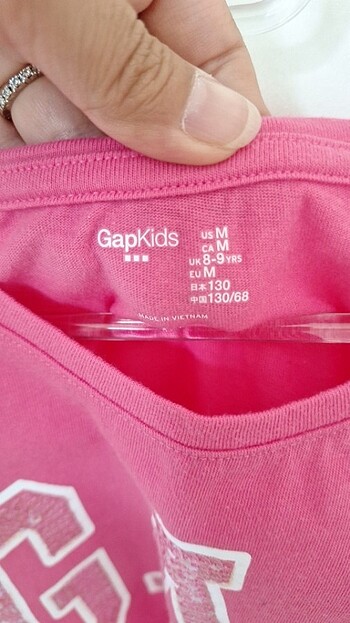 8 Yaş Beden Gap tshirt