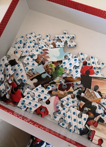 Beden Mucize Uğur Böceği ile Kara Kedi Puzzle