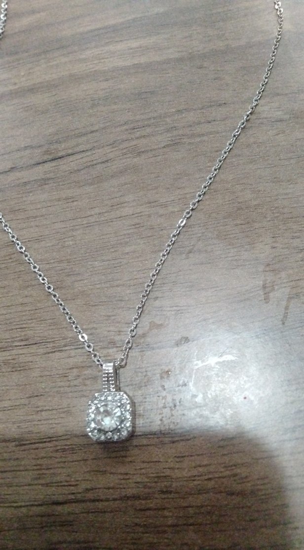 Gri Zincir Detaylı Minimalist Takı Seti - Görsel 4