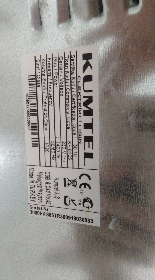 kumtel mini firin - Görsel 5