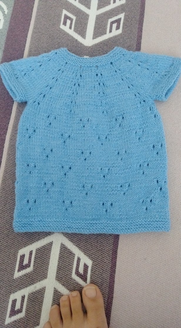 Mavi 1 yasa kadar kullanilan bilem el orgusu bebek yelegi - Görsel 2