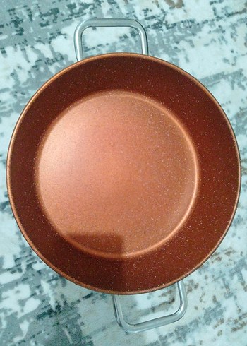 kutahya porselen marka  kahverengi cam kapaklı tencere seti - Görsel 10