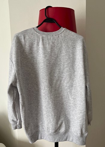 Addax Addax Oversize Gri Uzun Kollu Kadın Sweatshirt