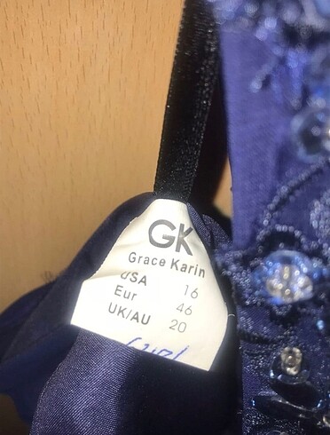 46 Beden lacivert Renk Hiç Giyilmemiş Lacivert Abiye