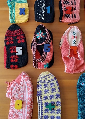 Renkli El Örgüsü Çetik - Görsel 2