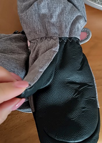 Kızlar için Gri Street Wear Eldiven - Görsel 3