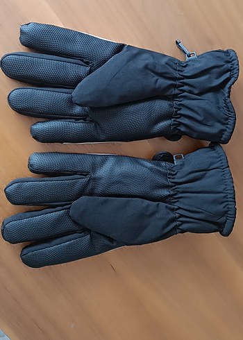 Beyaz Siyah Baskılı Kadın Kayak Eldiveni - Görsel 2